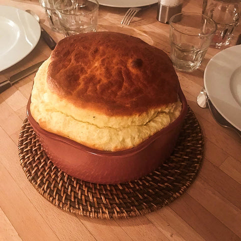 Le soufflé au fromage à la crème fraiche de l’Atelier