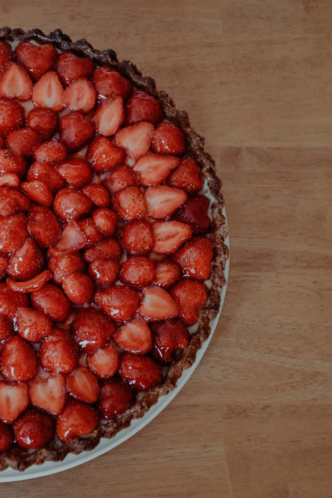 Tarte aux fraises et à la faisselle