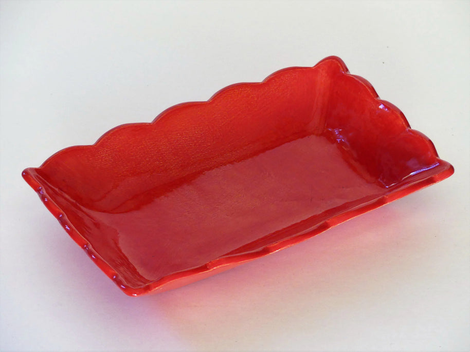 Corbeille festonnée longue