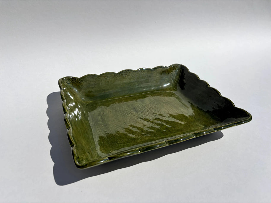 Corbeille festonnée rectangulaire