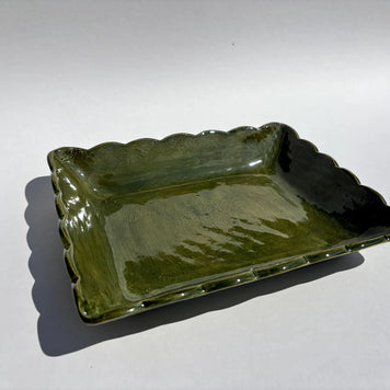 Corbeille festonnée rectangulaire