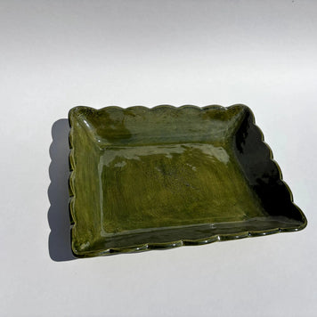 Corbeille festonnée rectangulaire