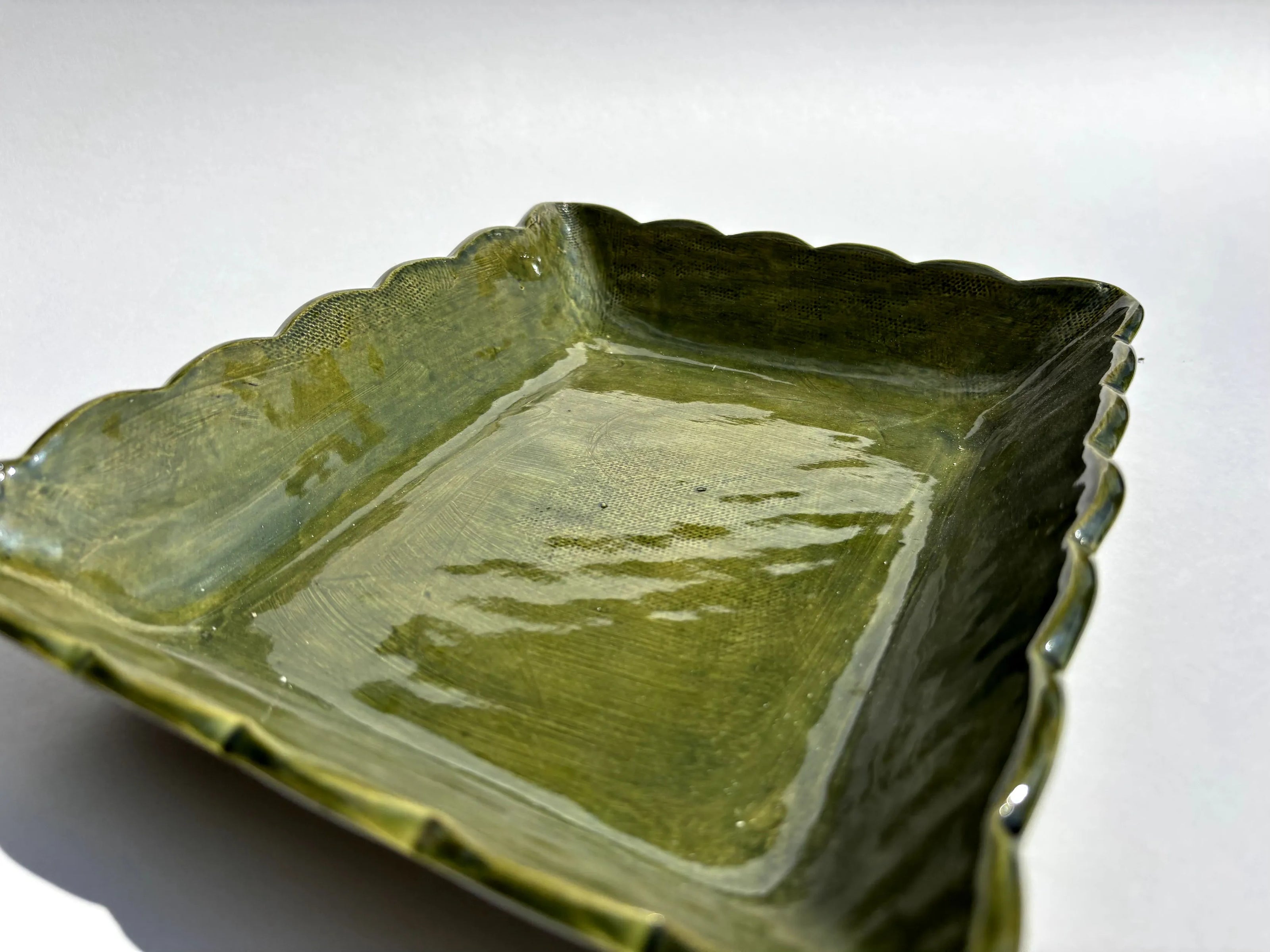 Corbeille festonnée rectangulaire