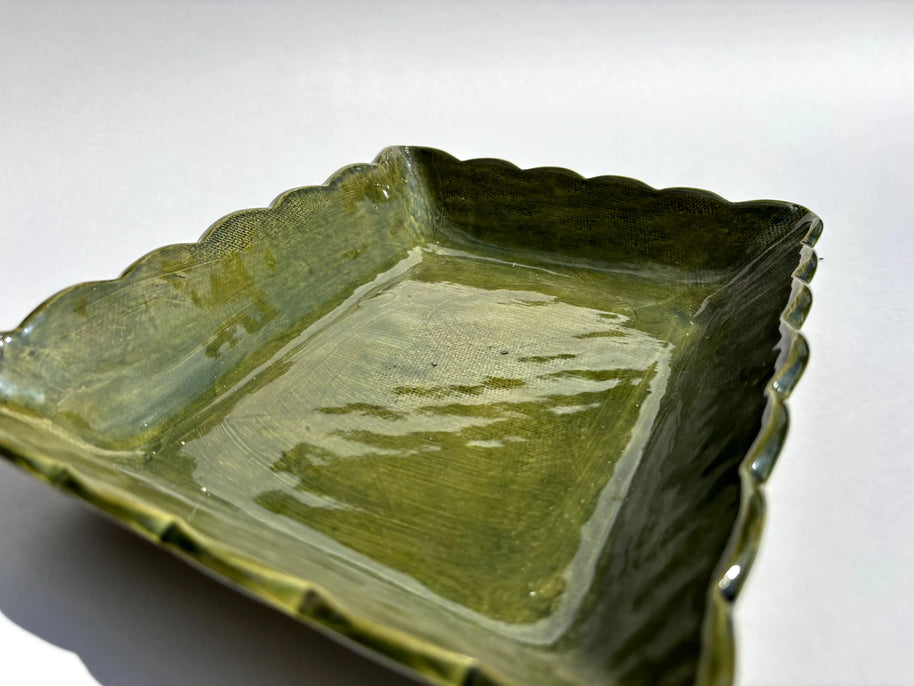 Corbeille festonnée rectangulaire