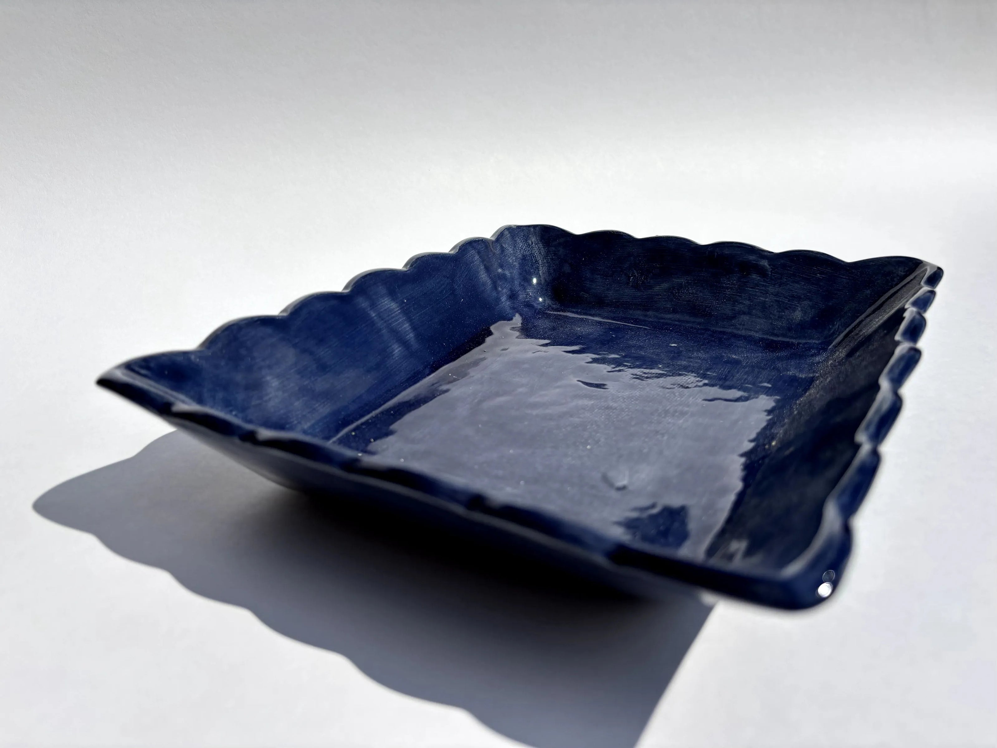 Corbeille festonnée rectangulaire