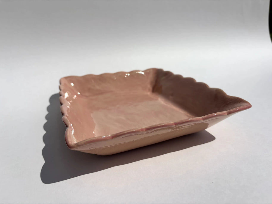 Corbeille festonnée rectangulaire