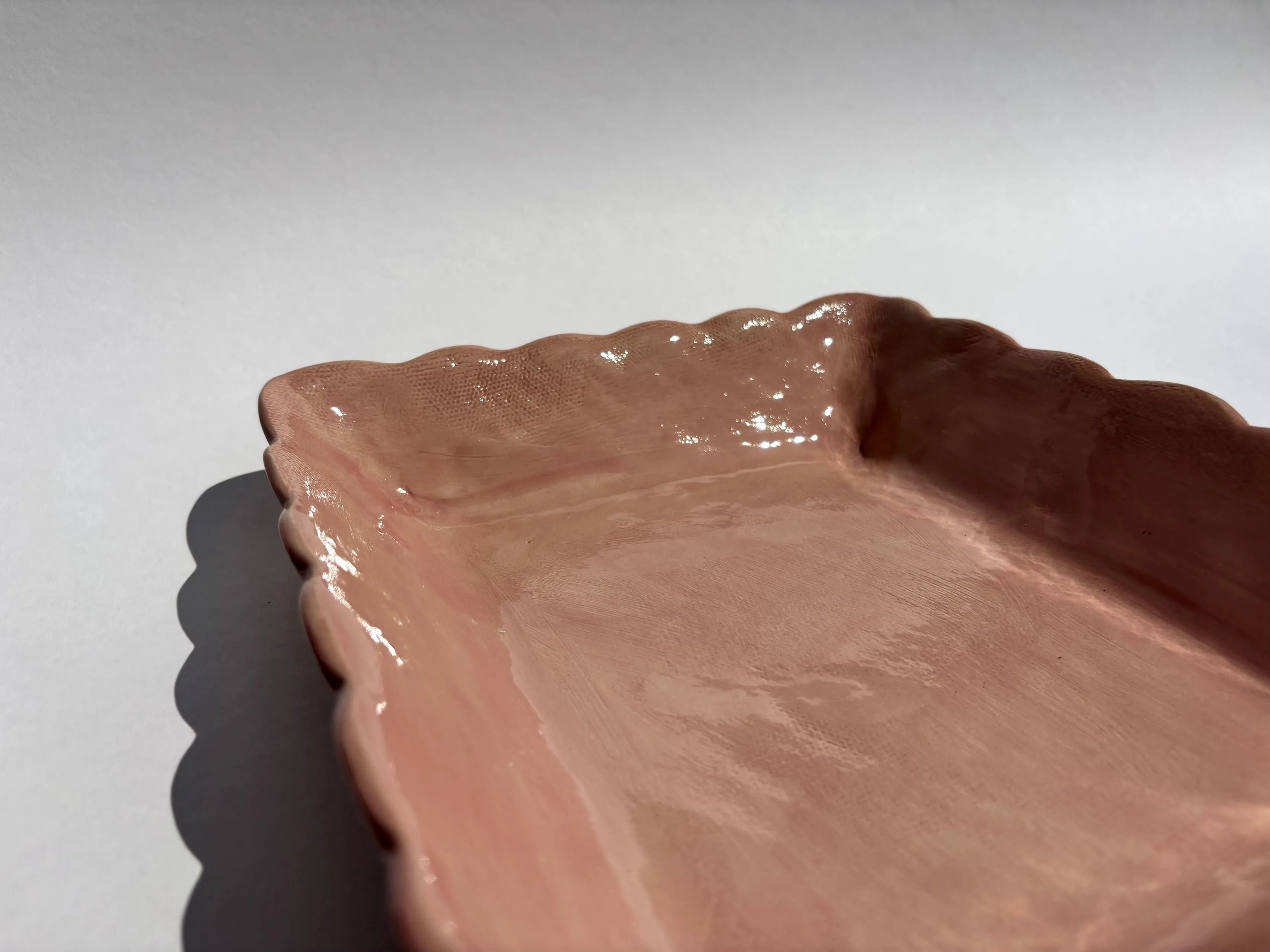 Corbeille festonnée rectangulaire