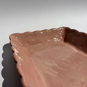 Corbeille festonnée rectangulaire