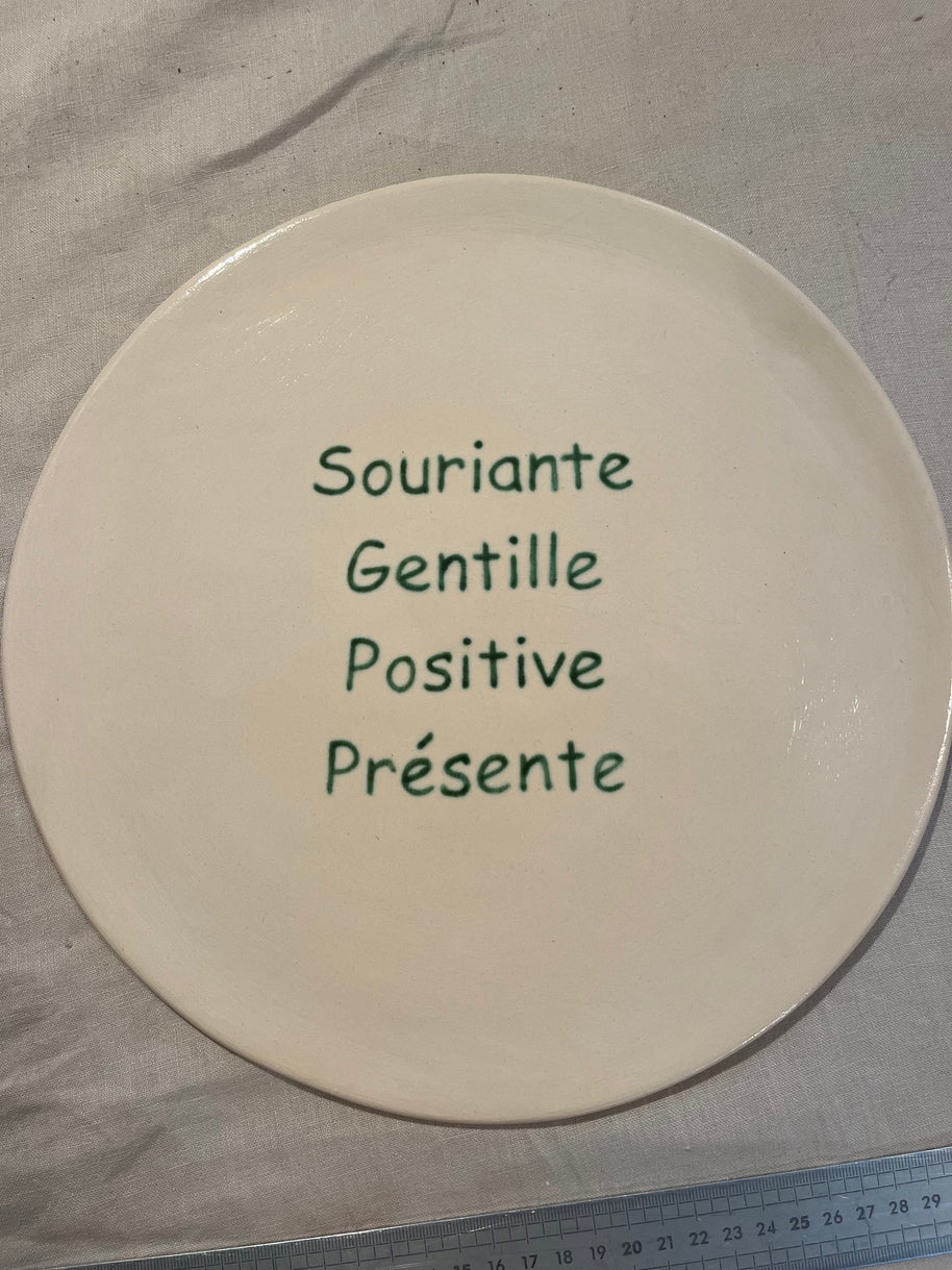 Plat rond personnalisé