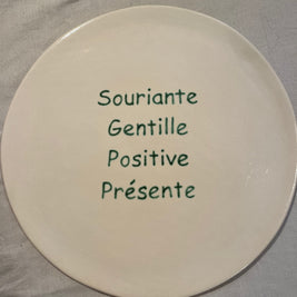 Plat rond personnalisé