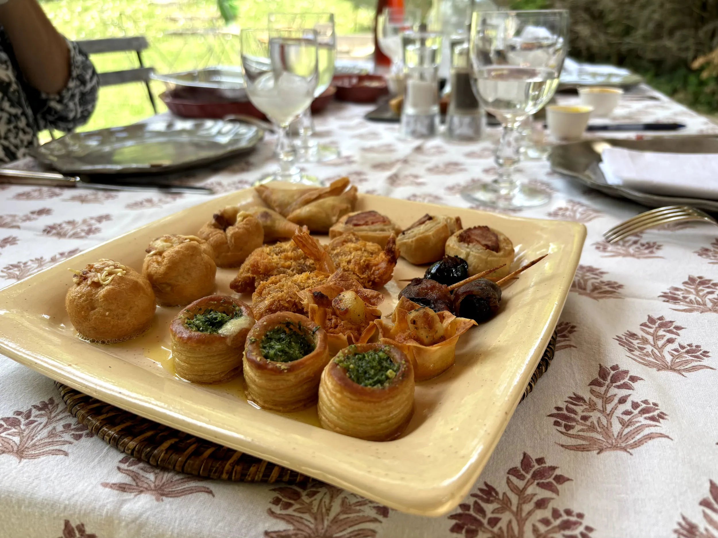 Plat de présentation carré