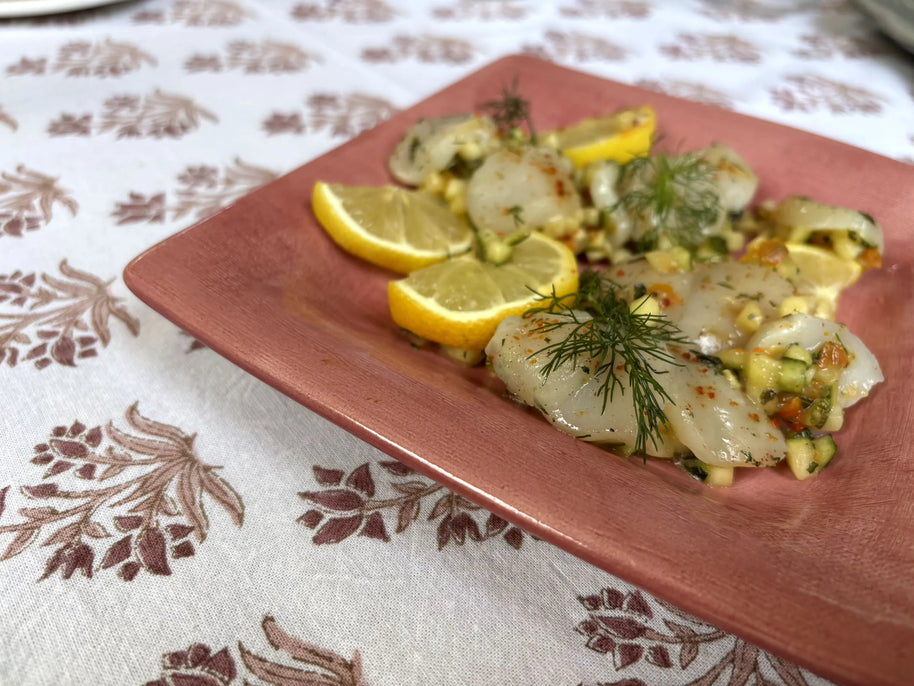 Plat de présentation carré