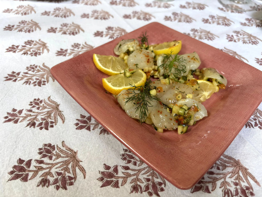 Plat de présentation carré