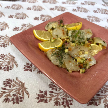 Plat de présentation carré