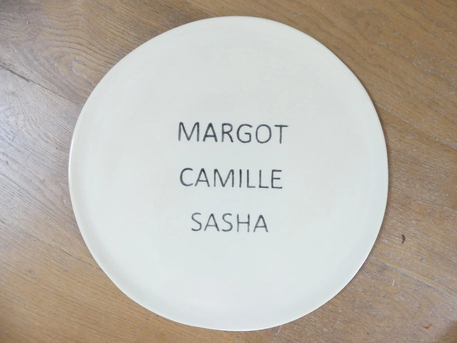 Plat rond personnalisé