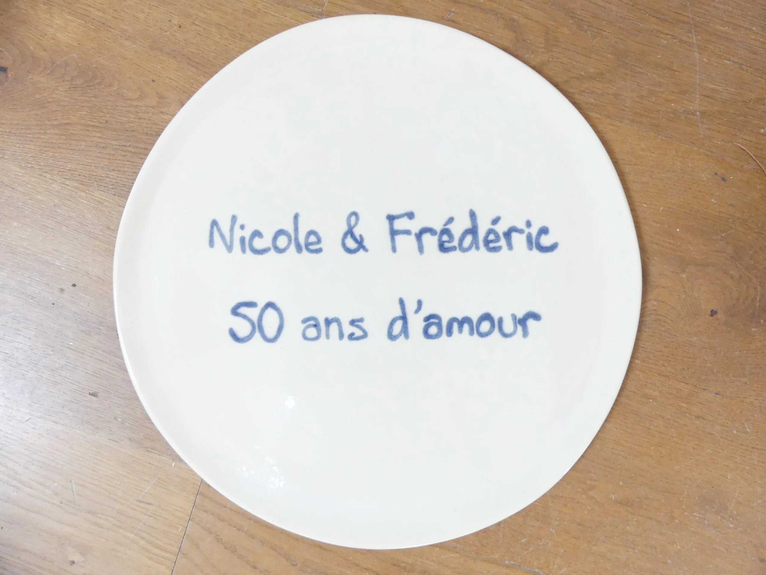 Plat rond personnalisé