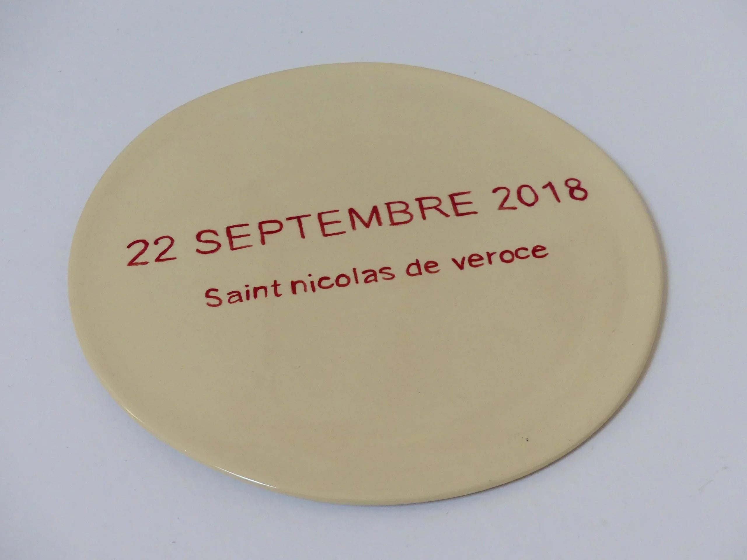 Plat rond personnalisé