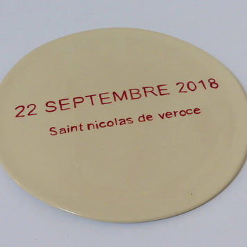 Plat rond personnalisé