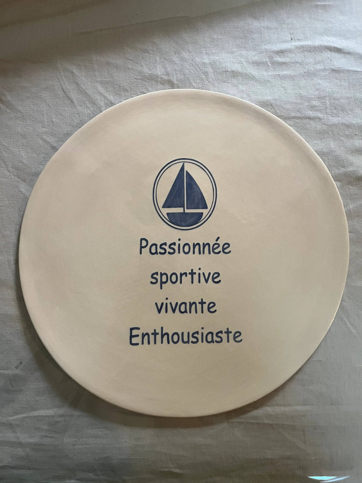 Plat rond personnalisé