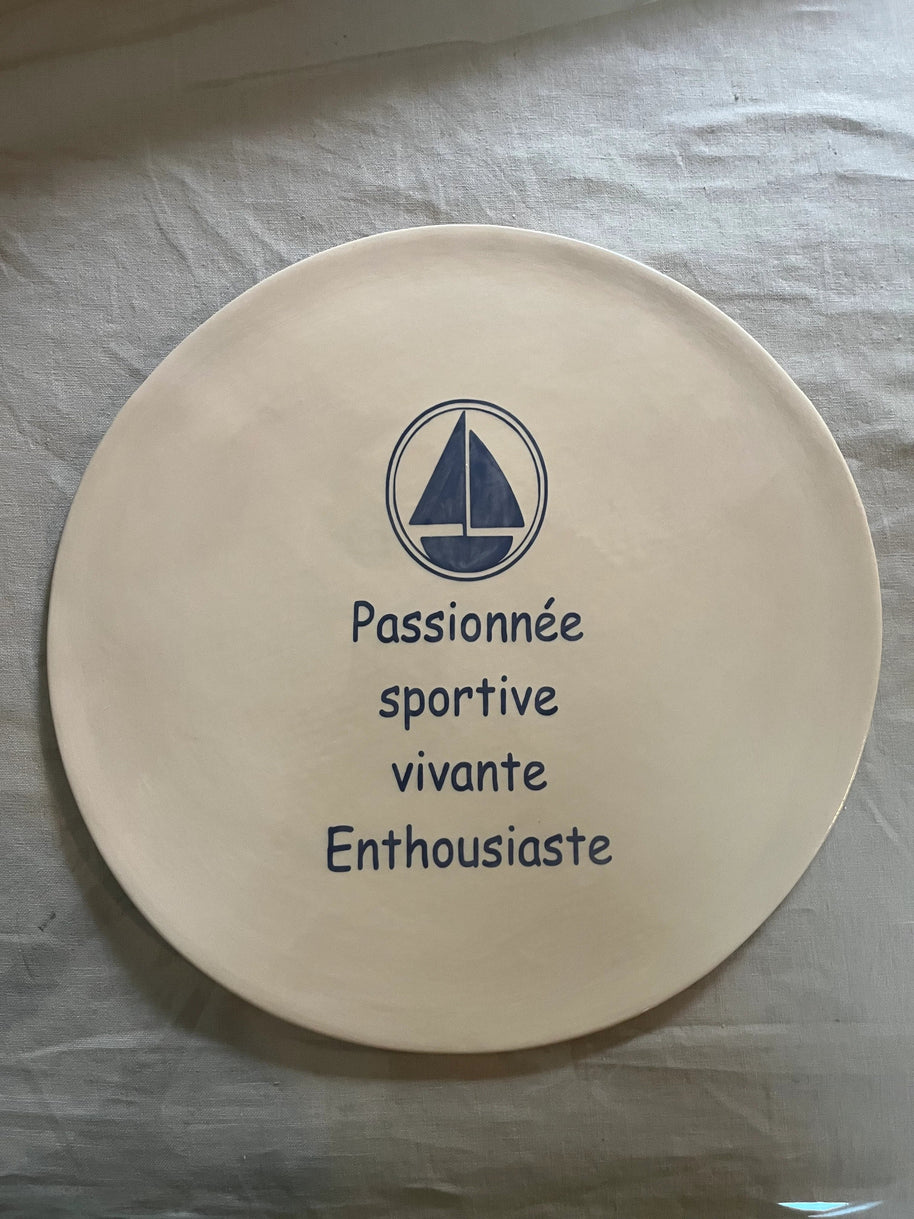 Plat rond personnalisé