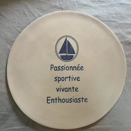 Plat rond personnalisé